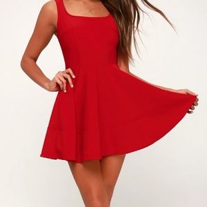 LULU'S Red Dress Size Small